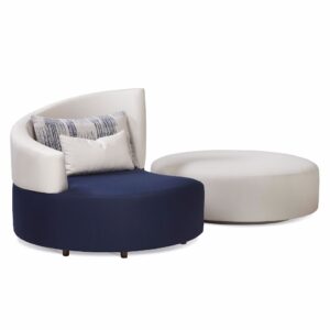 Siamese Twin Swivel Lounge Chair